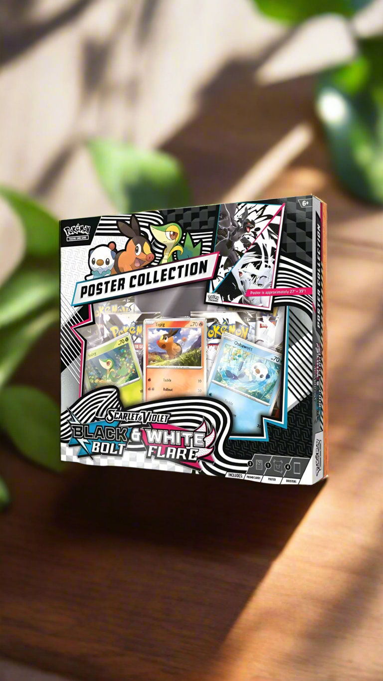 Pokemon Scarlet & Violet: Black Bolt & White Flare Unova Poster Collection