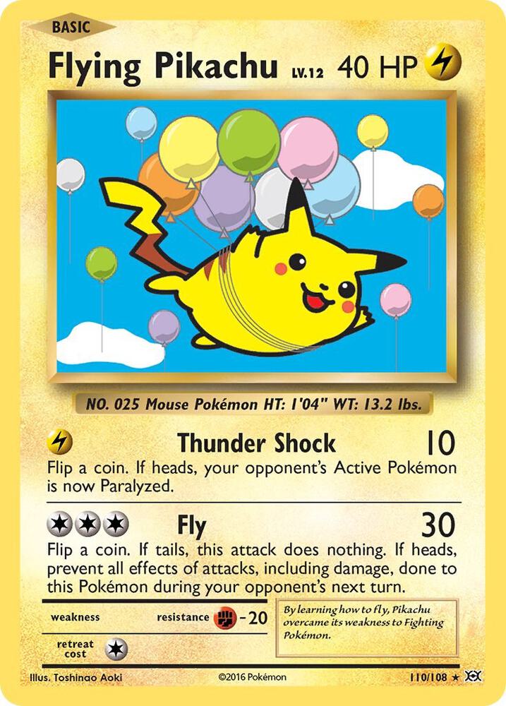 Flying Pikachu - XY - Evolutions
