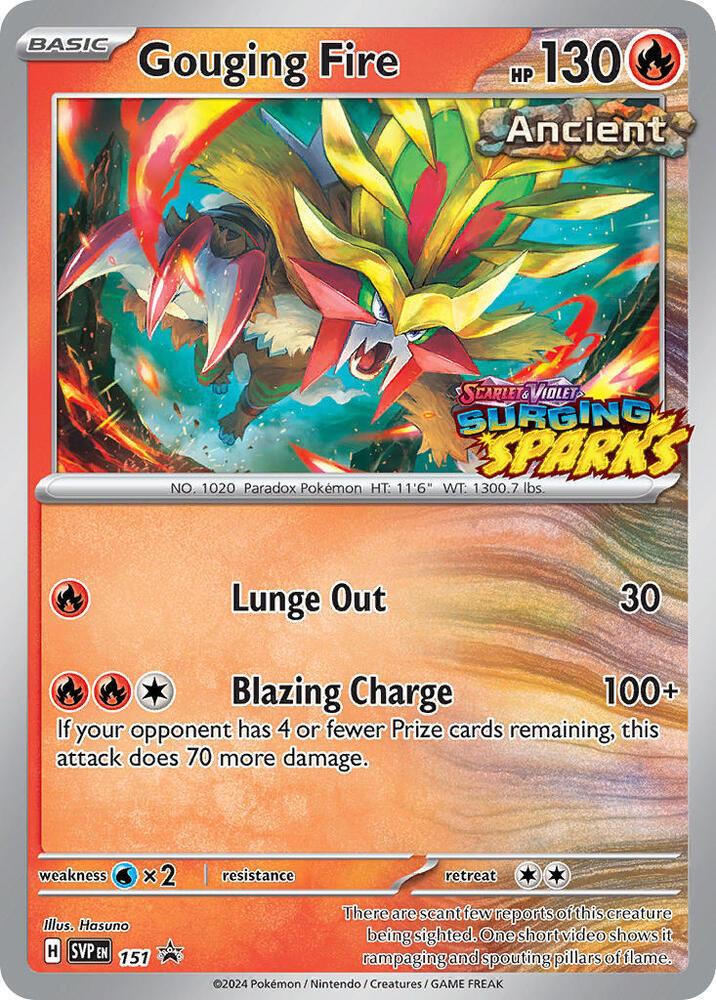 Gouging Fire - 151 - SV: Scarlet & Violet Promo Cards