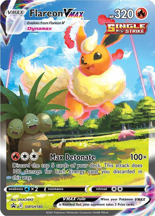 Flareon VMAX - SWSH180 - SWSH: Sword & Shield Promo Cards (Near Mint)