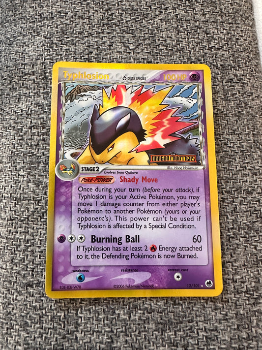 TYPHLOSION - REV.FOIL Delta Species EX DRAGON FRONTIERS [Stamped]