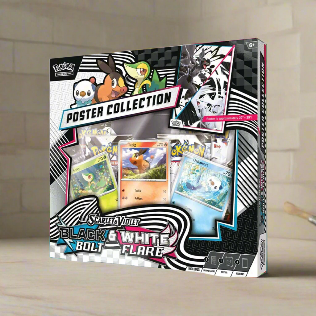 Pokemon Scarlet & Violet: Black Bolt & White Flare Unova Poster Collection