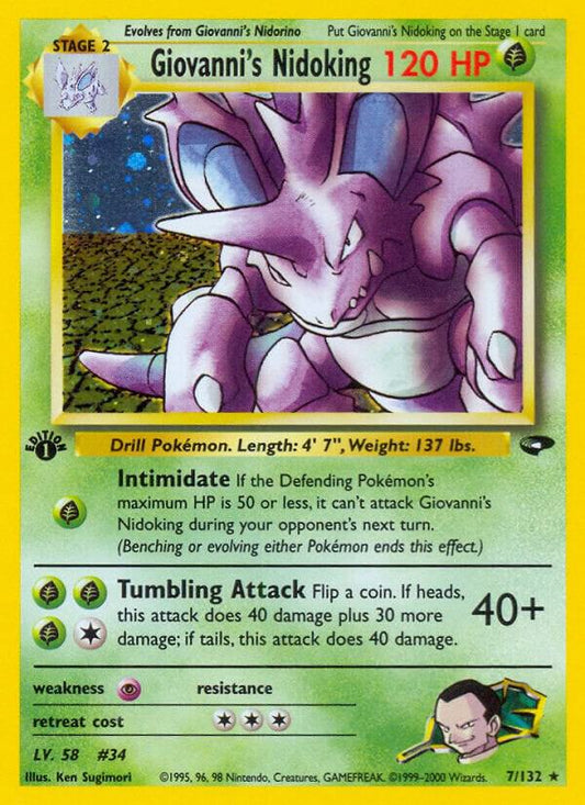 Giovanni's Nidoking 1st Edition - Gym Challenge