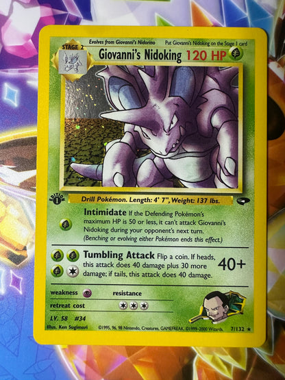 Giovanni's Nidoking 1st Edition - Gym Challenge