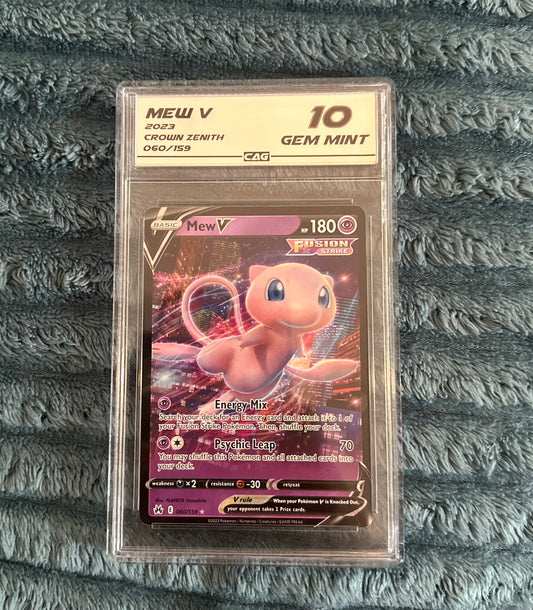 Mew V - Crown Zenith Grade 10 Gem Mint