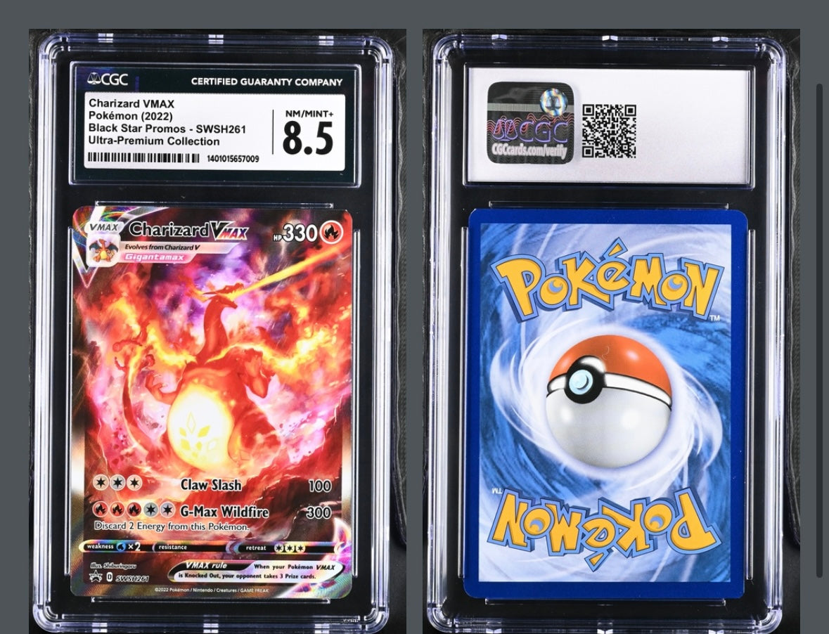 Charizard VMAX Black Star Promos SWSH261 Grade 8.5 [Cert#1401015657009]