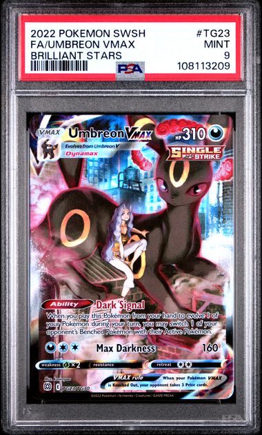 PSA 9 Umbreon VMAX - SWSH09: Brilliant Stars Trainer Gallery