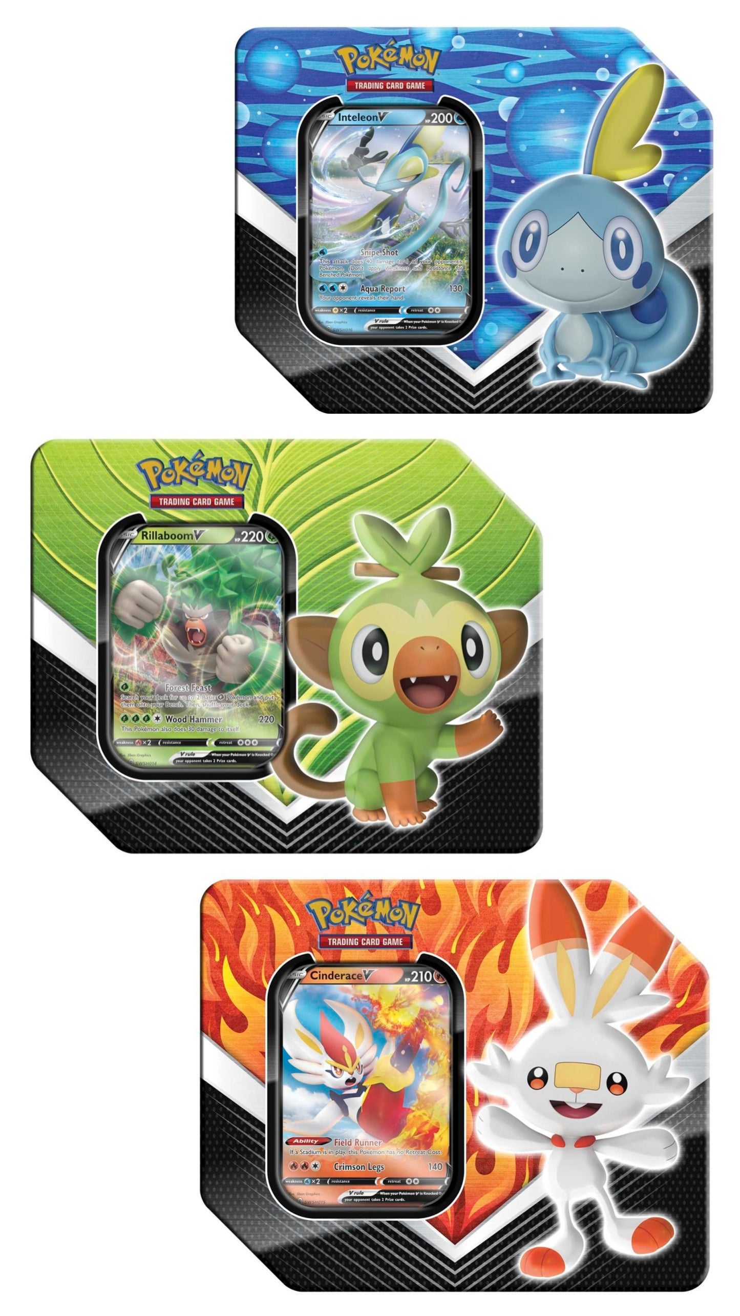 Galar Partners Tin [Set of 3] - SWSH01: Sword & Shield Base Set