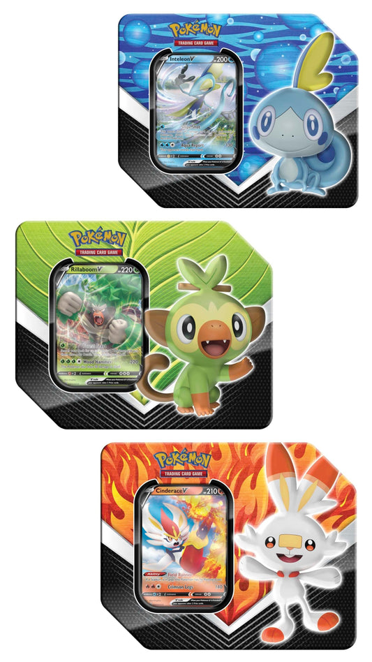 Galar Partners Tin [Set of 3] - SWSH01: Sword & Shield Base Set