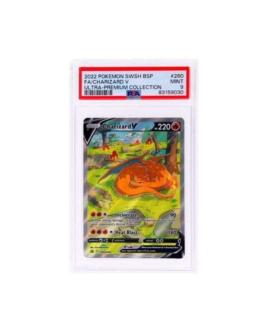 2022 POKEMON SWSH BSP
FA/CHARIZARD V
ULTRA-PREMIUM COLLECTION
#260 MINT PSA 9