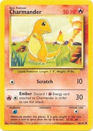 Charmander 46/102 - Base Set [Unlimited] NM