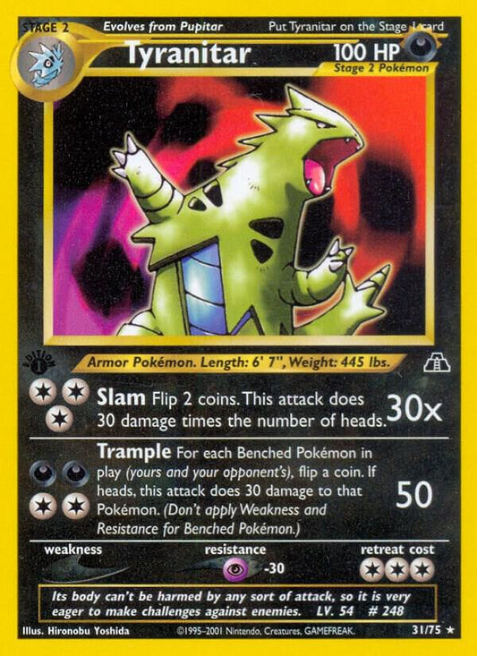 Tyranitar (31) - Neo Discovery [Unlimited] [DMG-pen]