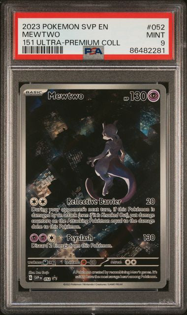 PSA 9 - 2023 POKEMON SVP EN-SV BLACK STAR PROMO #052 MEWTWO 151 ULTRA-PREMIUM COLL