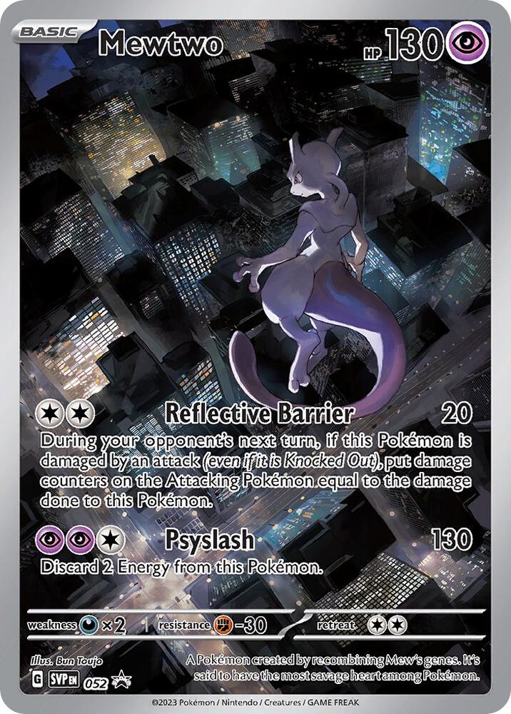 PSA 9 - 2023 POKEMON SVP EN-SV BLACK STAR PROMO #052 MEWTWO 151 ULTRA-PREMIUM COLL