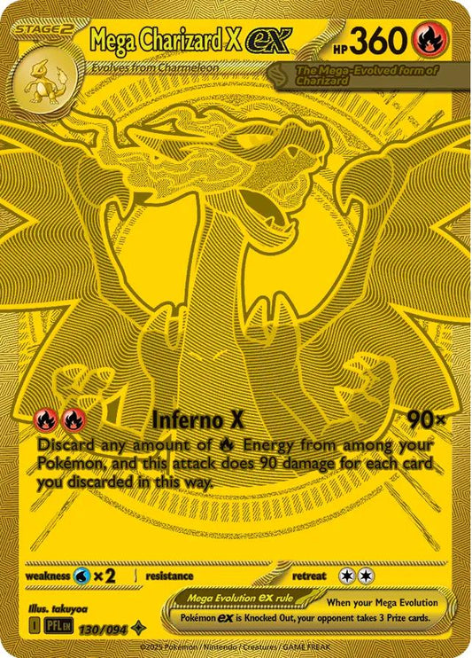 Mega Charizard X ex - 130/094 - ME02: Phantasmal Flames (PFL)